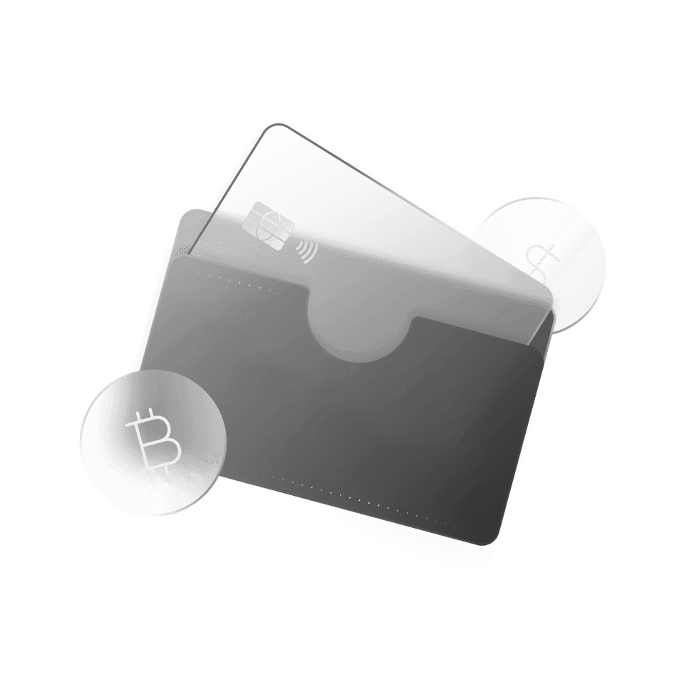 Portefeuille carte crypto